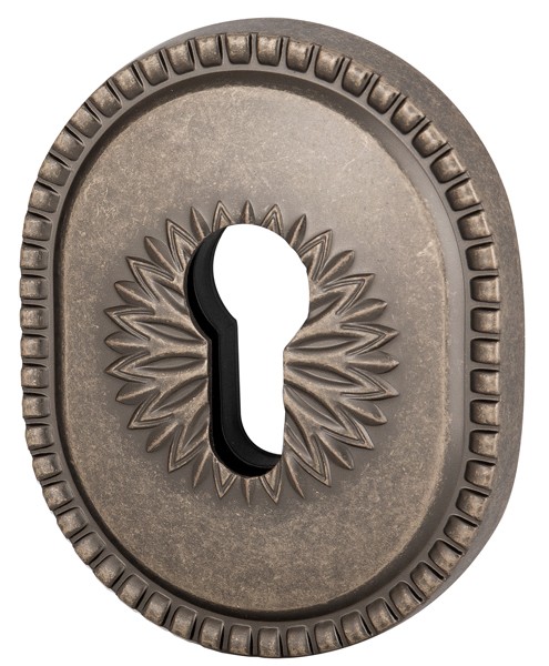 Накладка Armadillo (Армадилло) на цилиндр ESC.C.CL/OV (ET-DEC CL) AS-9 античное серебро 