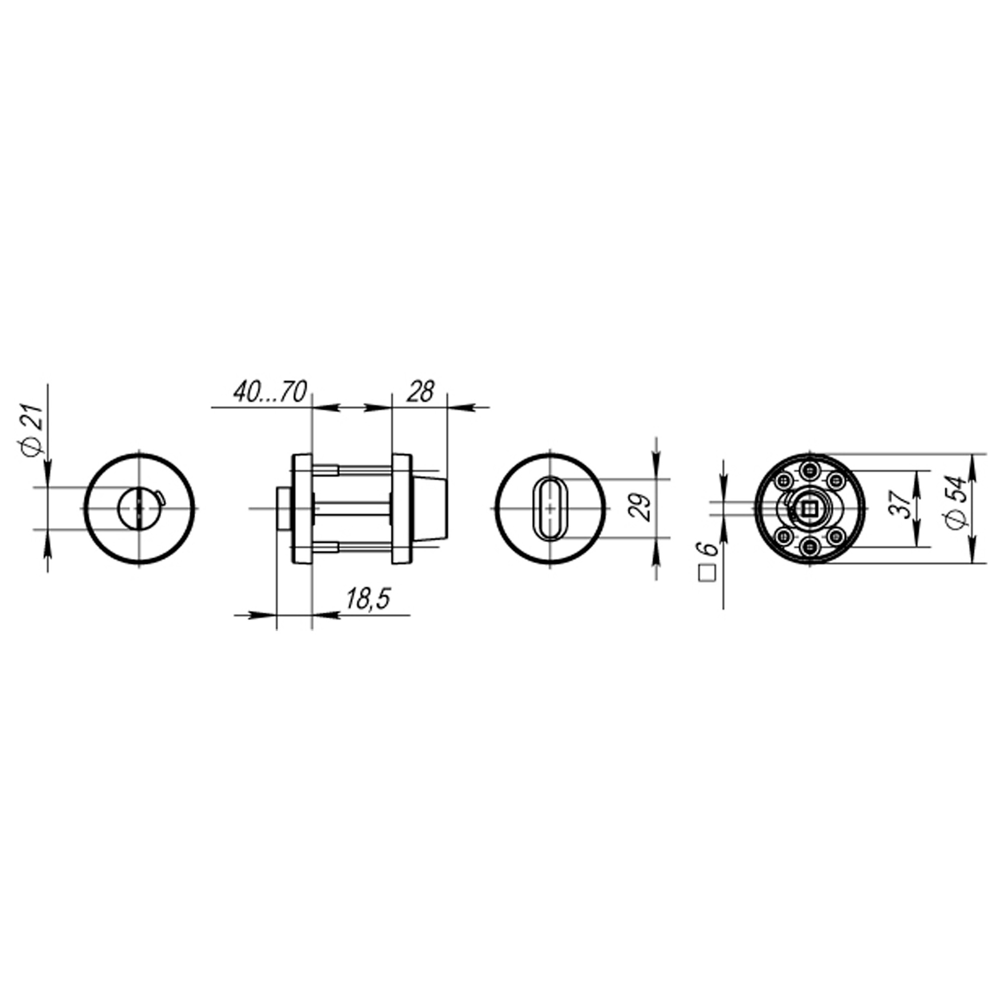 Ручка Fuaro (Фуаро) поворотная BK6.R.DSS304-02 (DSS-02-BK6) INOX 304 