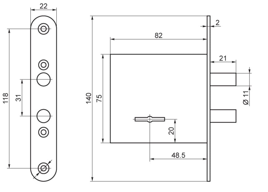 Замок Absolyute (Абсолют) врезной сувальдный ЗВ8/3 мини, 3 кл. Замок Absolyute (Абсолют) врезной сувальдный ЗВ8/3 мини, 3 кл.