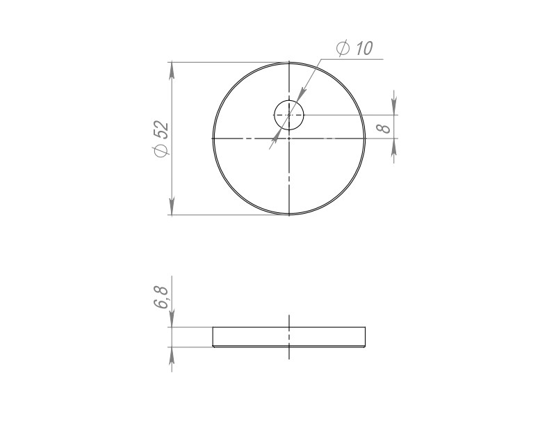 Накладка Fuaro (Фуаро) на шток цилиндра ESC.O.RLR/R.486 SSG-39 сатинированное золото (1шт.) Накладка Fuaro (Фуаро) на шток цилиндра ESC.O.RLR/R.486 SSG-39 сатинированное золото (1шт.)