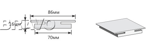 Соединительный элемент 2070*86*8 М 