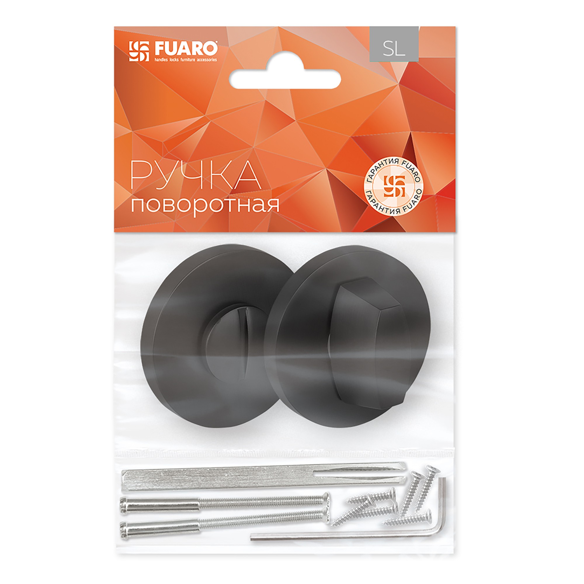 Ручка Fuaro (Фуаро) поворотная BK6.R.SLR52 (BK6 SLR) BL-24 черный 