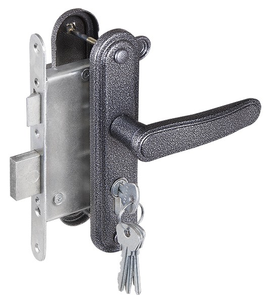 Замок Zenit (Зенит) врезной цилиндровый с защёлкой в комплекте с ручкой ЗВ4-3.03 (серебро), 4 кл. Замок Zenit (Зенит) врезной цилиндровый с защёлкой в комплекте с ручкой ЗВ4-3.03 (серебро), 4 кл.