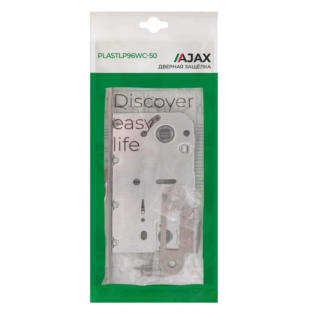 Защелка Ajax (Аякс) врезная PLASTLP96WC-50 CP хром Защелка Ajax (Аякс) врезная PLASTLP96WC-50 CP хром