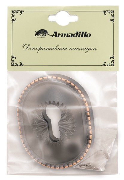Накладка Armadillo (Армадилло) на цилиндр ESC.C.CL/OV (ET-DEC CL) ABL-18 темная медь 