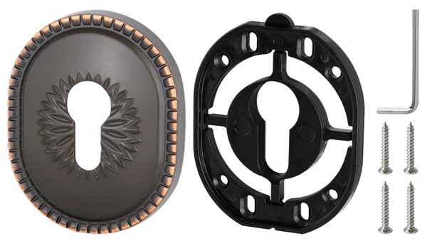 Накладка Armadillo (Армадилло) на цилиндр ESC.C.CL/OV (ET-DEC CL) ABL-18 темная медь 