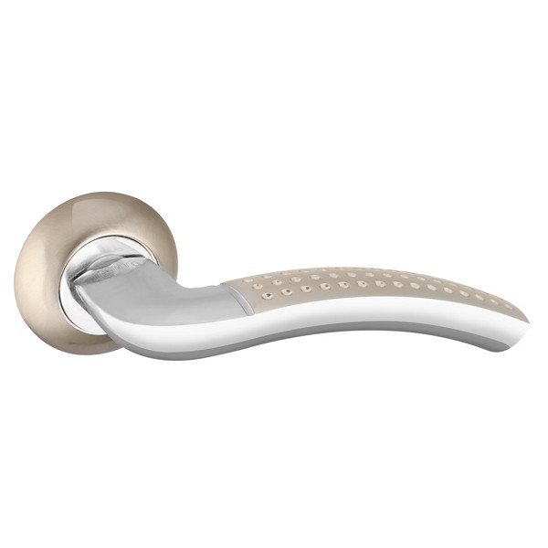 Ручка Punto (Пунто) раздельная R.TL54.LOGICA (LOGICA TL) 140mm SN/CP-3 матовый никель/хром Ручка Punto (Пунто) раздельная R.TL54.LOGICA (LOGICA TL) 140mm SN/CP-3 матовый никель/хром