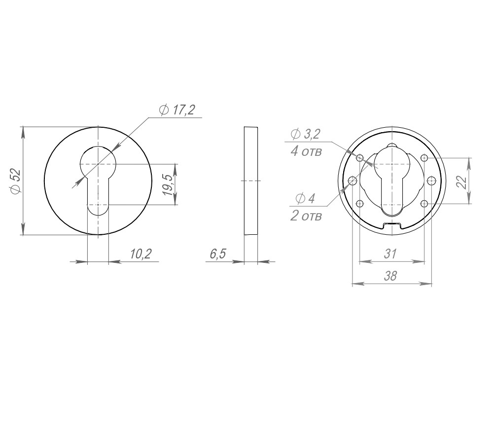 Накладка Fuaro (Фуаро) на цилиндр ESC.C.RLR/R.486 CP-8 хром (1 шт.) Накладка Fuaro (Фуаро) на цилиндр ESC.C.RLR/R.486 CP-8 хром (1 шт.)