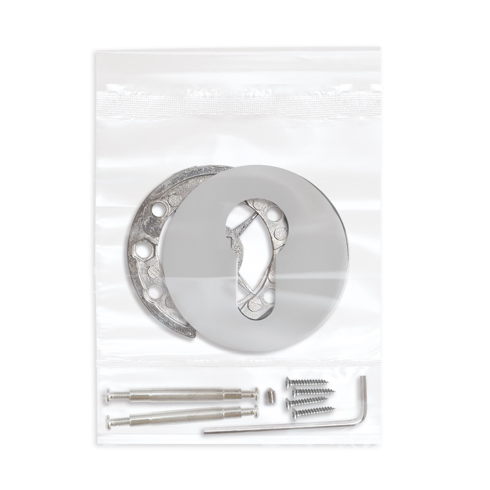 Накладка Fuaro (Фуаро) на цилиндр ESC.C.RLR/R.486 CP-8 хром (1 шт.) 