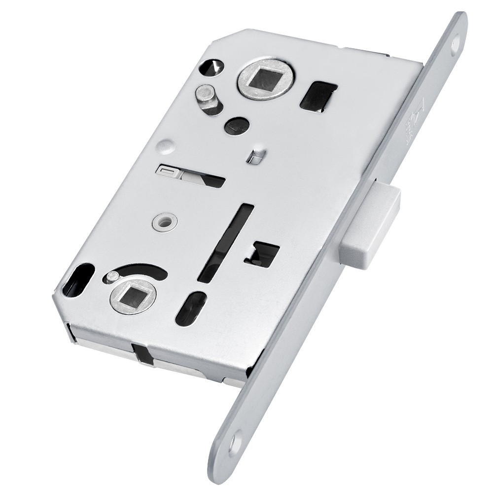 Замок Bonaiti (Бонаити) межкомнатный магнитный под WC B-FORTY N62 с отв. пл. F45 (матовый хром), планка 190 мм Замок Bonaiti (Бонаити) межкомнатный магнитный под WC B-FORTY N62 с отв. пл. F45 (матовый хром), планка 190 мм