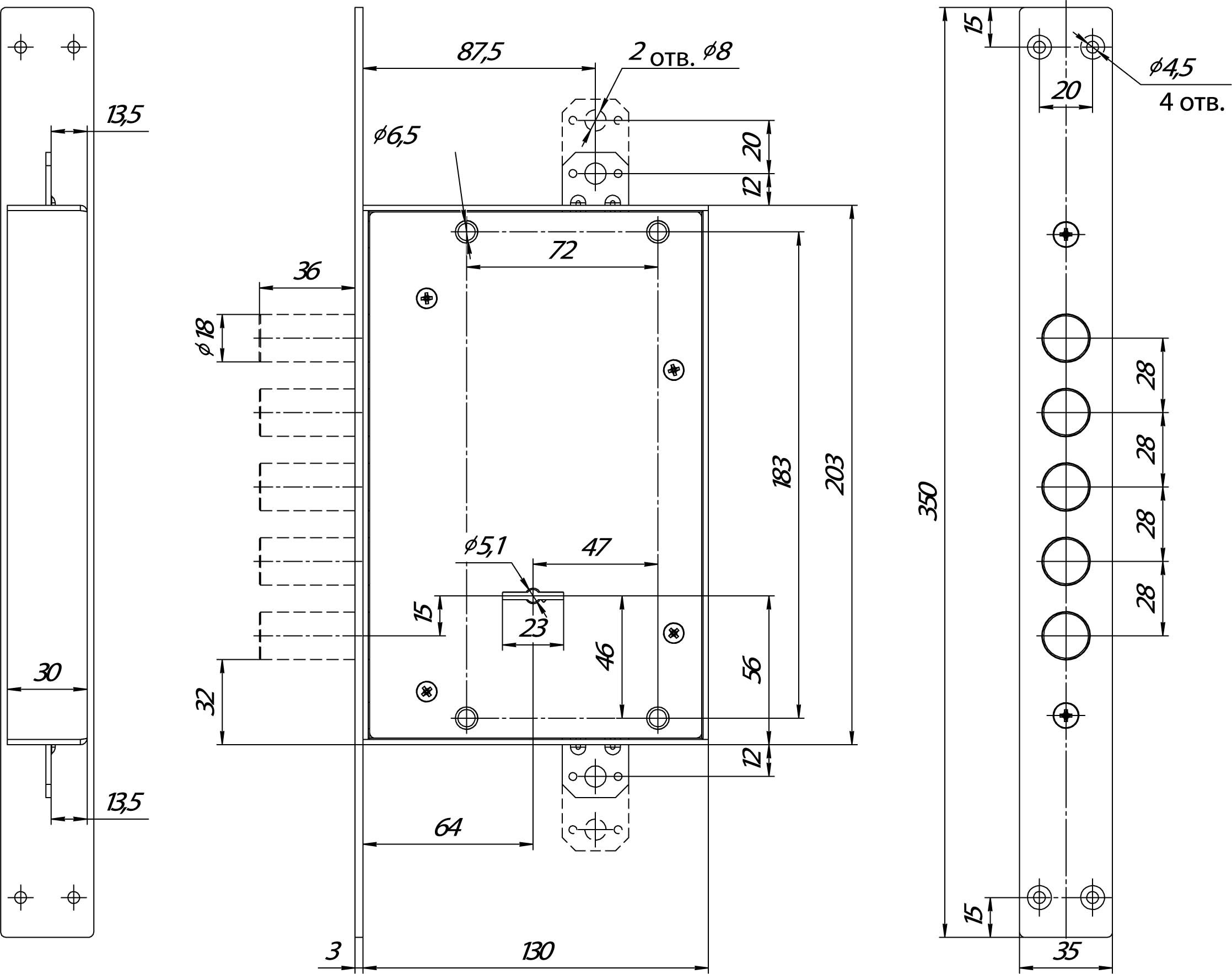 Замок Mettem (Меттэм) врезной сувальдный ЗВ8 341.1.1 с тягами, 5 кл. (ключ 60 мм) 