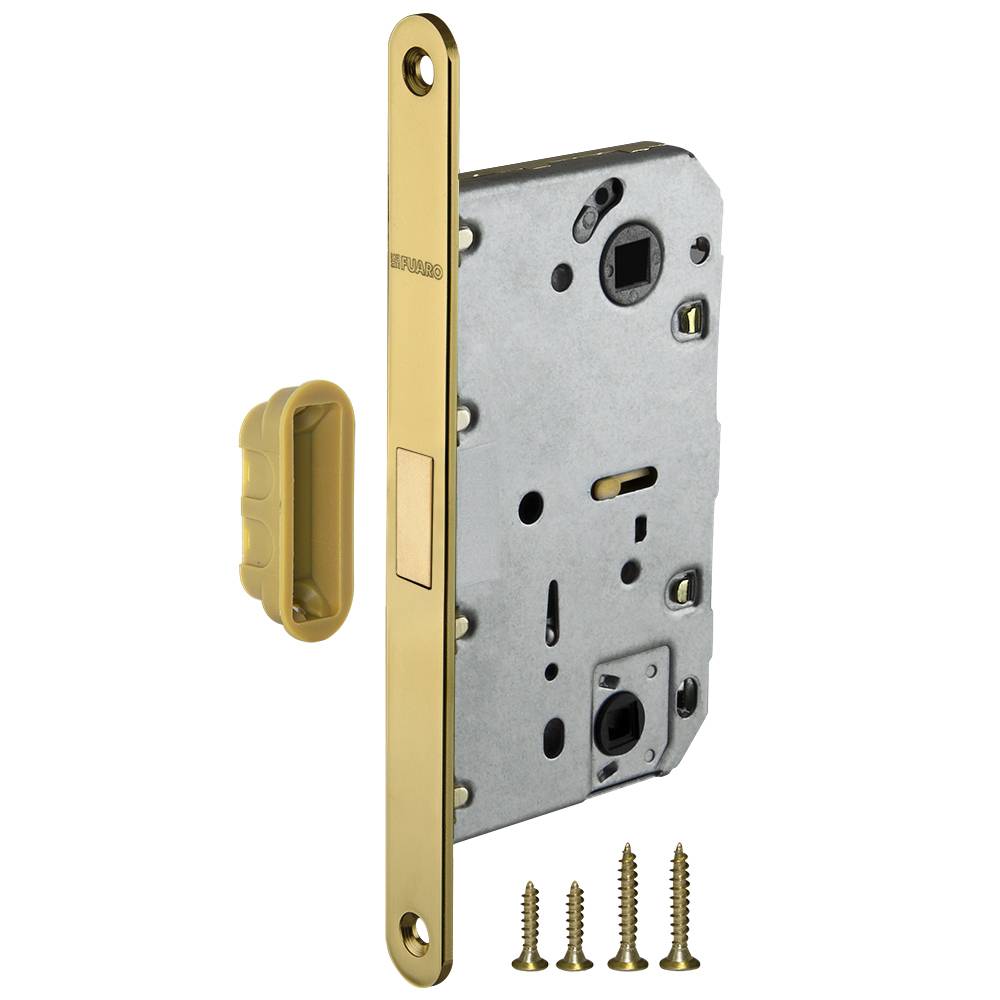 Защелка Fuaro (Фуаро) врезная MAGNM96WC-50 (M96WC-50) GOLD-24 золото 24K 