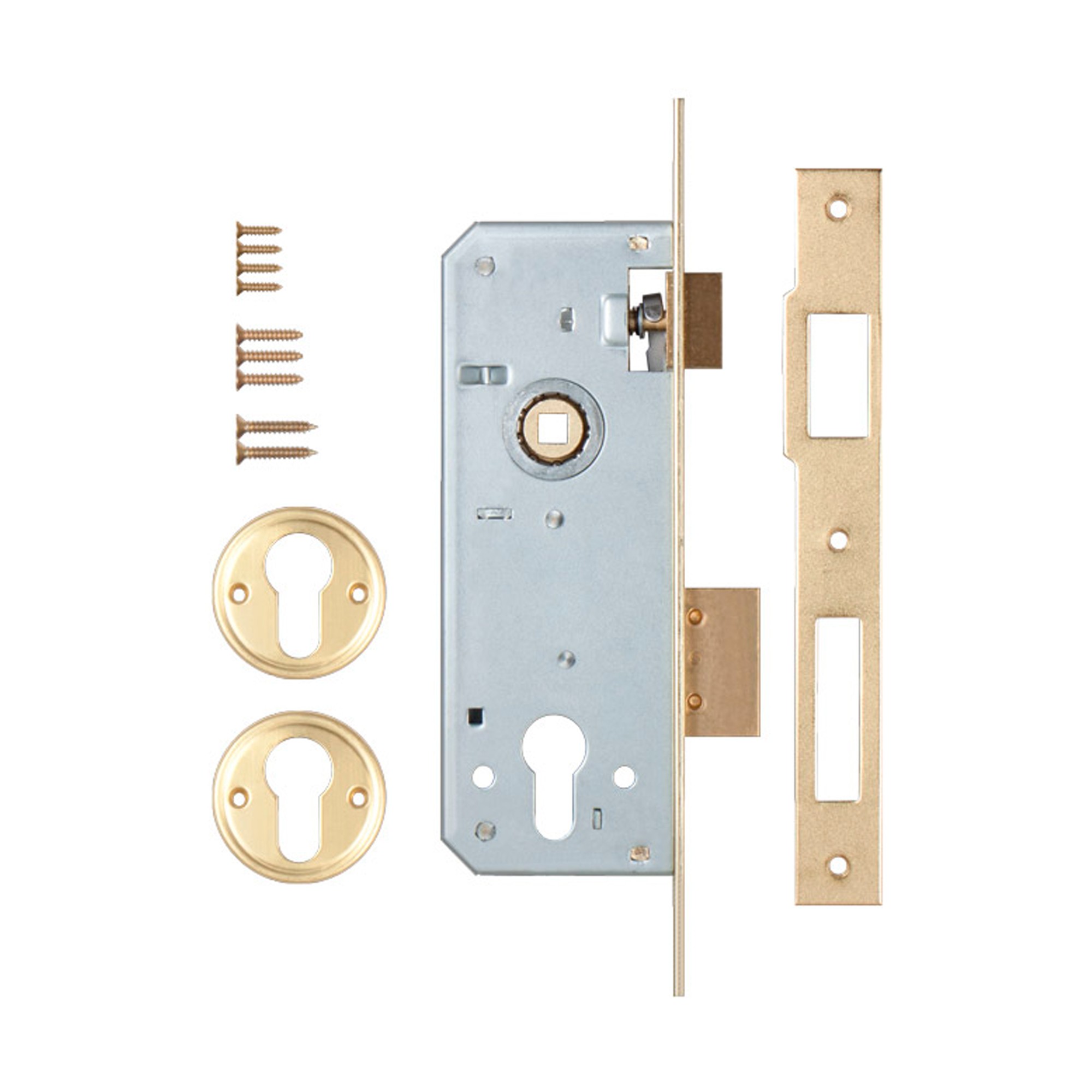 Корпус Kale kilit (Кале килит) врезного замка с защёлкой 152/R (35 mm) w/b (латунь) Корпус Kale kilit (Кале килит) врезного замка с защёлкой 152/R (35 mm) w/b (латунь)