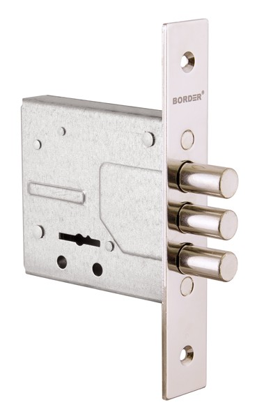 Замок Border (Бордер) врезной сувальдный ЗВ8-8У с ригелем 12 мм, 3 кл. /76314/ 