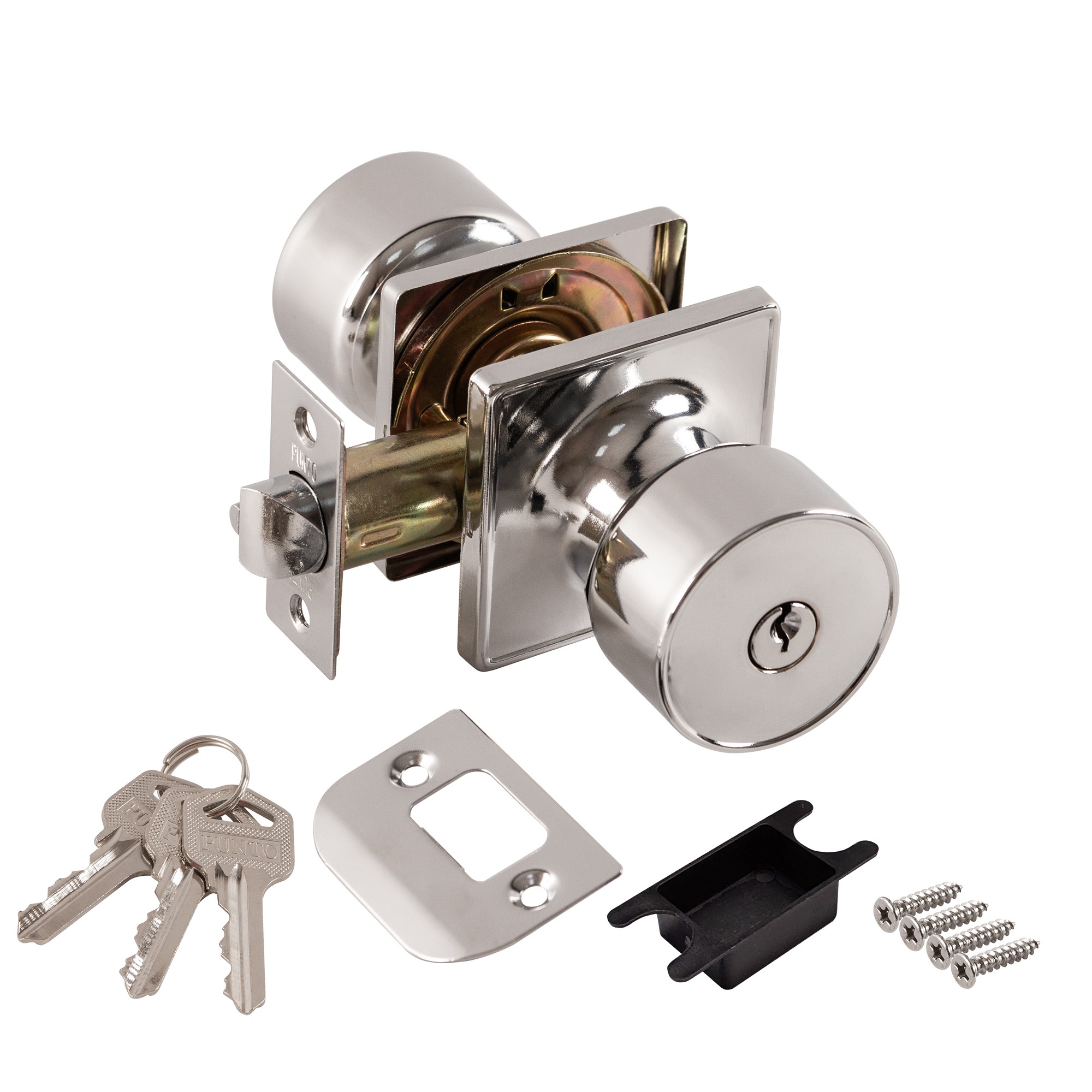 Ручка Punto (Пунто) защелка DK772/BL CP-ET (кл./фик.) хром 