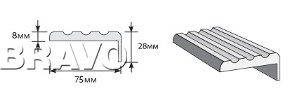 Наличник Телескоп Тип-3 2150*75*8 