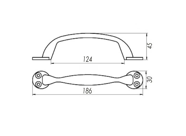 Ручка-скоба Zenit (Зенит) РС100.02 (медь) Ручка-скоба Zenit (Зенит) РС100.02 (медь)