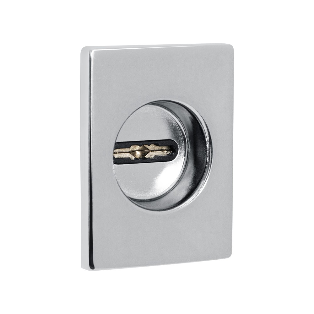 Накладка Fuaro (Фуаро) на сувальдный замок ESC.S-auto.RL/U/K.477 СР-8 хром 