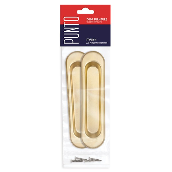 Ручка Punto (Пунто) для раздвижных дверей SH.SL152.010 (Soft LINE SL-010) SG матовое золото 