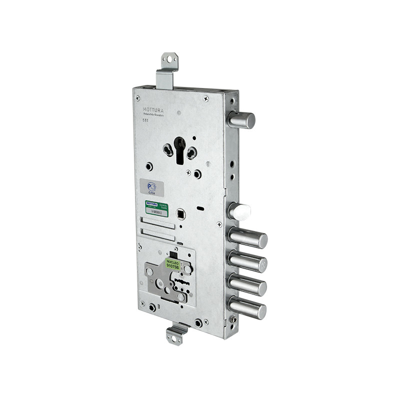Замок Mottura (Моттура) врезной двухсистемный 54.J919M-D MyKey (правый), перекод. с торца, кл. 60 мм, без накл. 