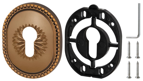 Накладка Armadillo (Армадилло) на цилиндр ESC.C.CL/OV (ET-DEC CL) BB-17 коричневая бронза 