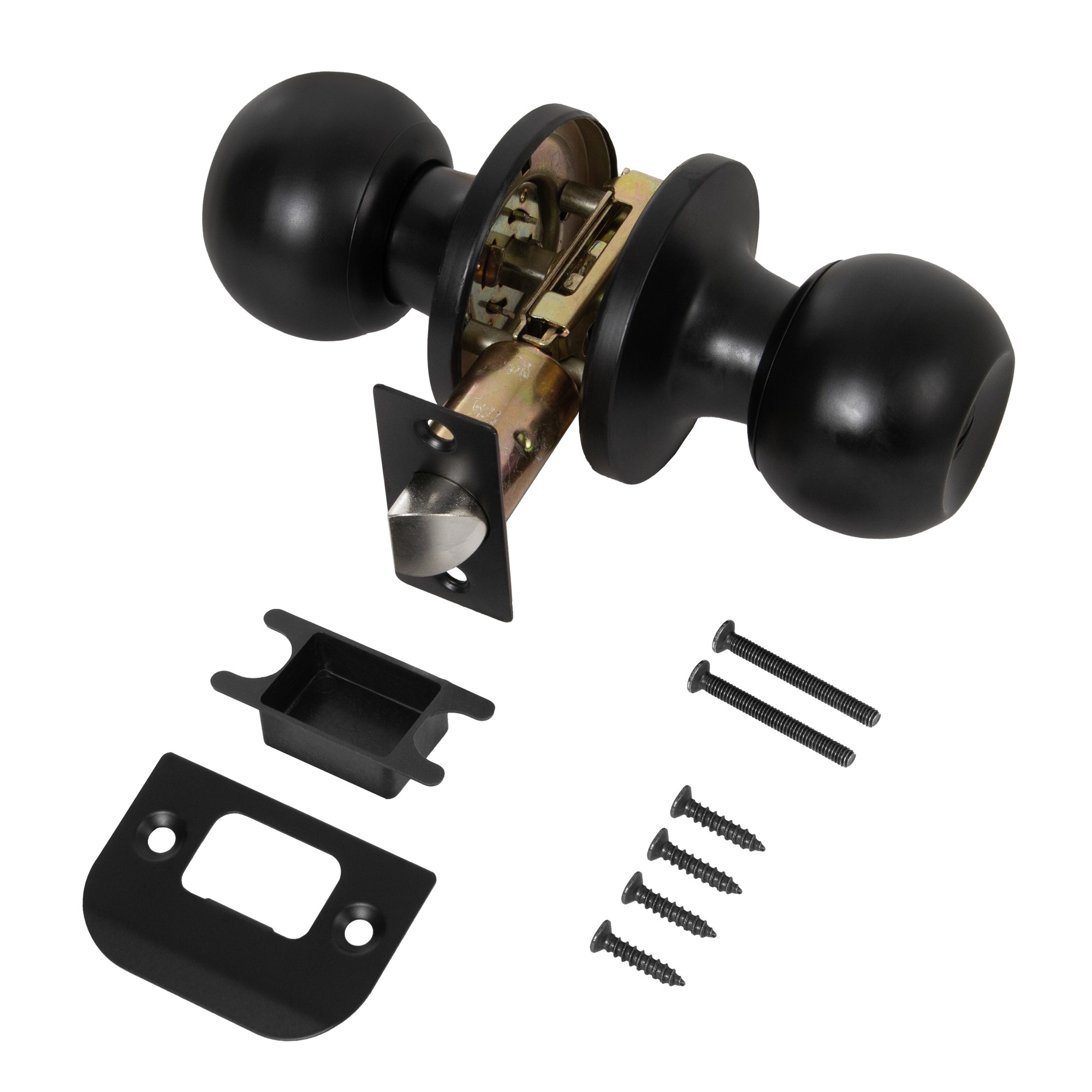 Ручка Punto (Пунто) защелка DK672/BL BL-BK (фик.) черный 