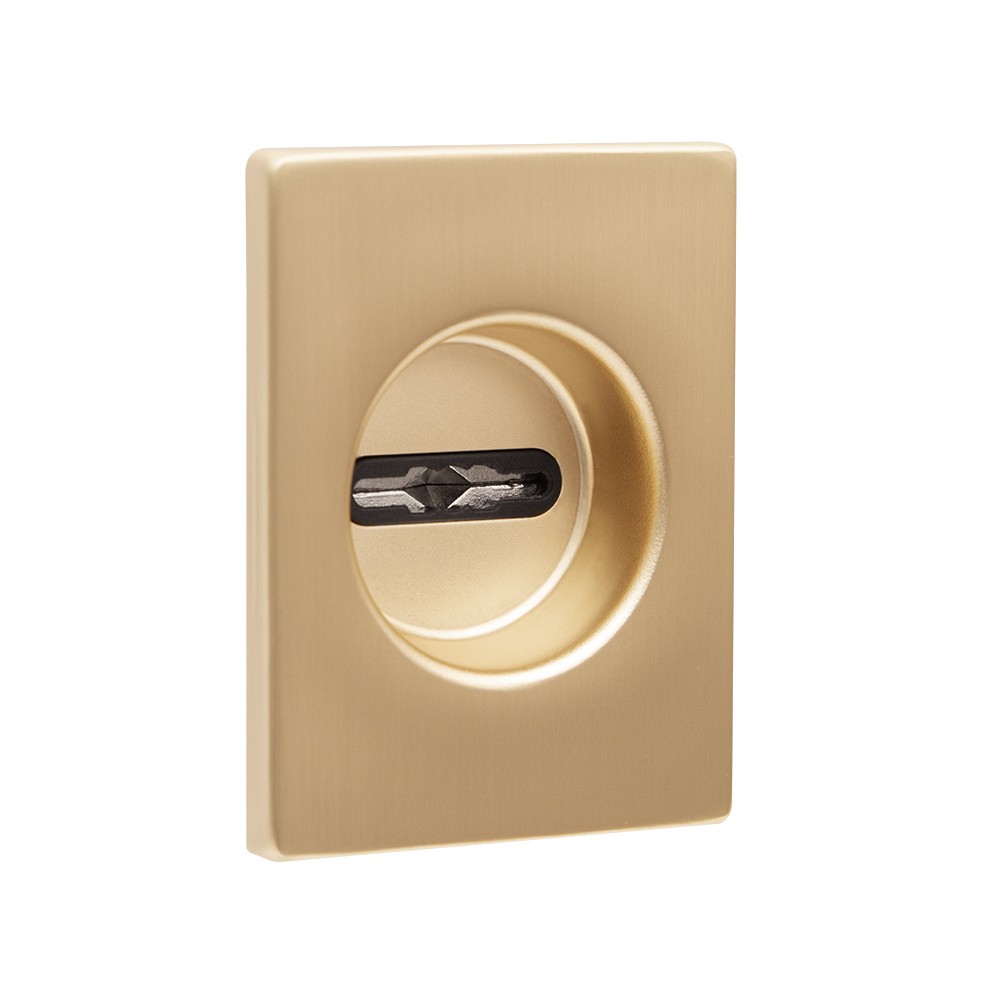 Накладка Fuaro (Фуаро) на сувальдный замок ESC.S-auto.RL/U/K.477 SSG-39 сатинированное золото 