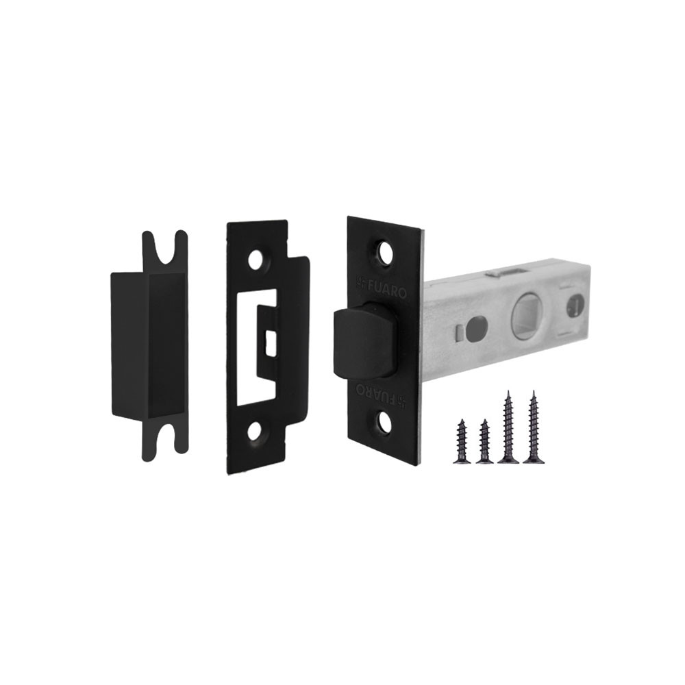 Защелка Fuaro (Фуаро) врезная PLASTP12-45-25 (P12-45) BL черный Защелка Fuaro (Фуаро) врезная PLASTP12-45-25 (P12-45) BL черный