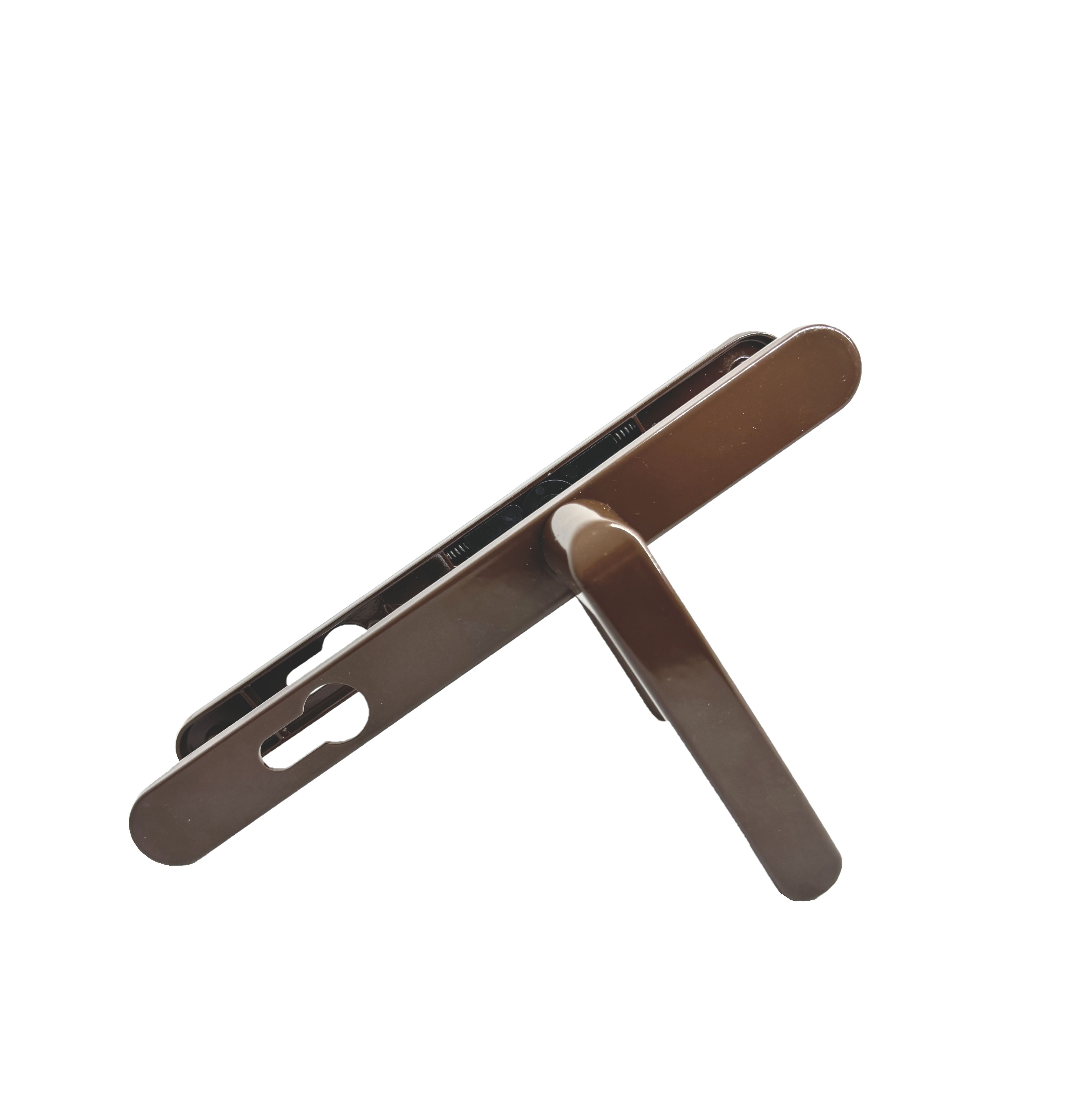 Ручка дверная Zenit (Зенит) на планке РФ1-85.25 (85 мм) коричневый 