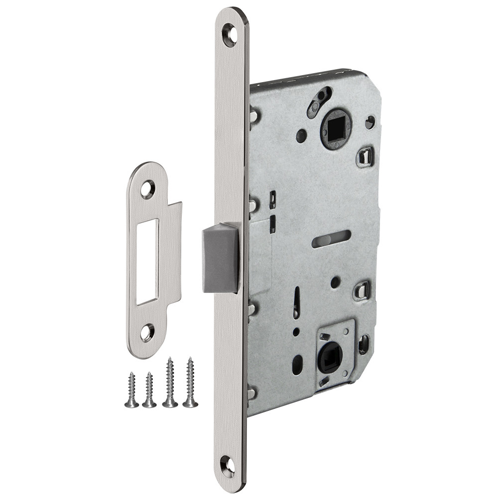 Защелка Ajax (Аякс) врезная PLASTLP96WC-50 SN мат.никель Защелка Ajax (Аякс) врезная PLASTLP96WC-50 SN мат.никель