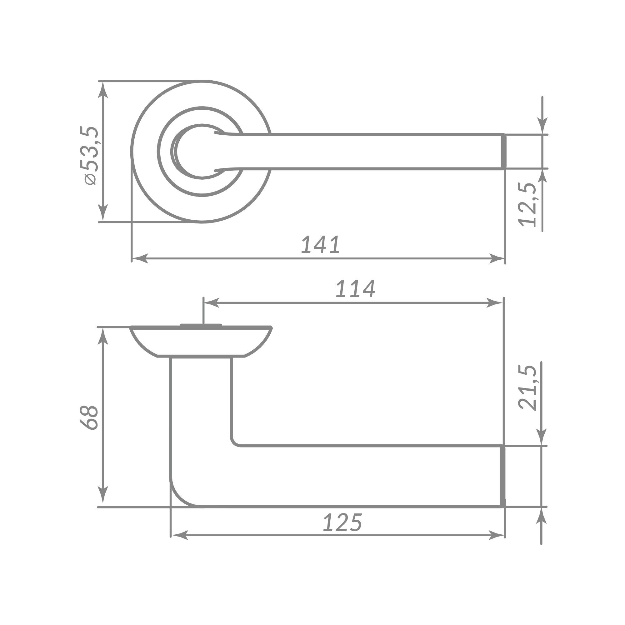 Ручка Punto (Пунто) раздельная R.TL54.NEXT 140mm BL-24 черный Ручка Punto (Пунто) раздельная R.TL54.NEXT 140mm BL-24 черный
