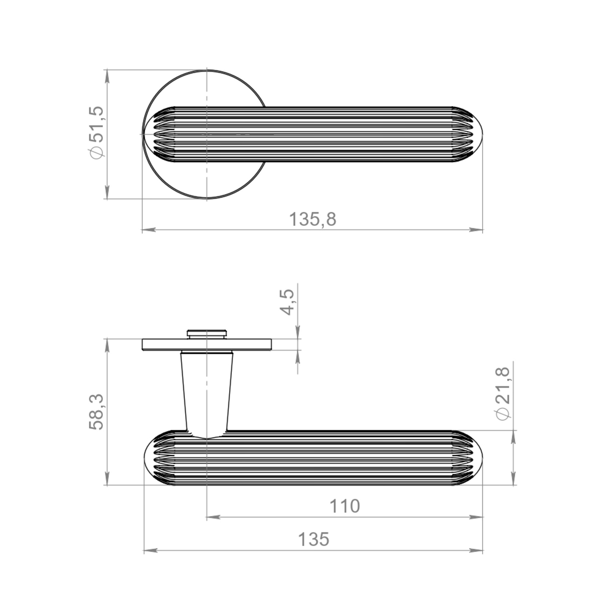Ручка Armadillo (Армадилло) раздельная R.YM.ECLAIR BL-26 черный Ручка Armadillo (Армадилло) раздельная R.YM.ECLAIR BL-26 черный