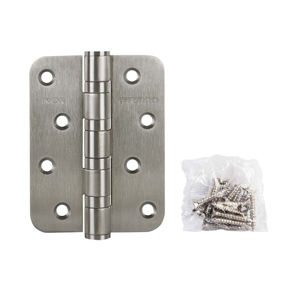 Петля Fuaro (Фуаро) из нержавейки универсальная IN4400U-R10 INOX (4BB-R10 102х76х3) 