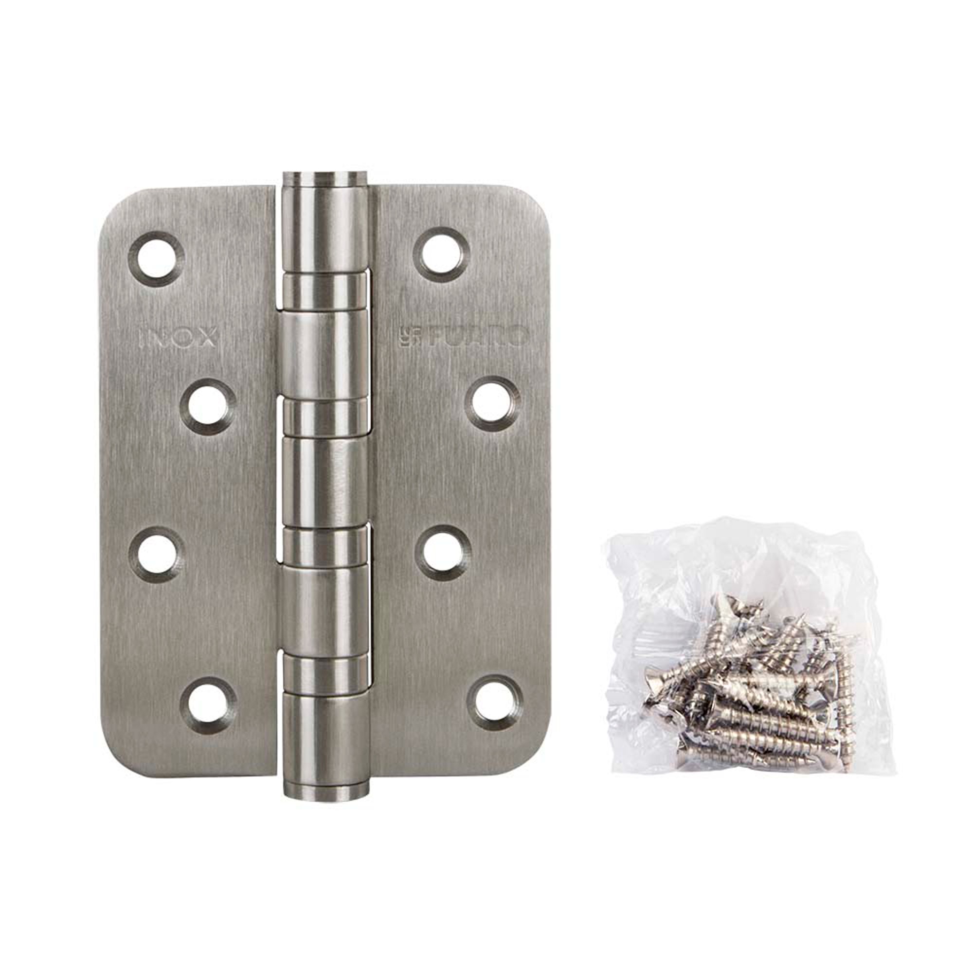 Петля Fuaro (Фуаро) из нержавейки универсальная IN4400U-R10 INOX (4BB-R10 102х76х3) 