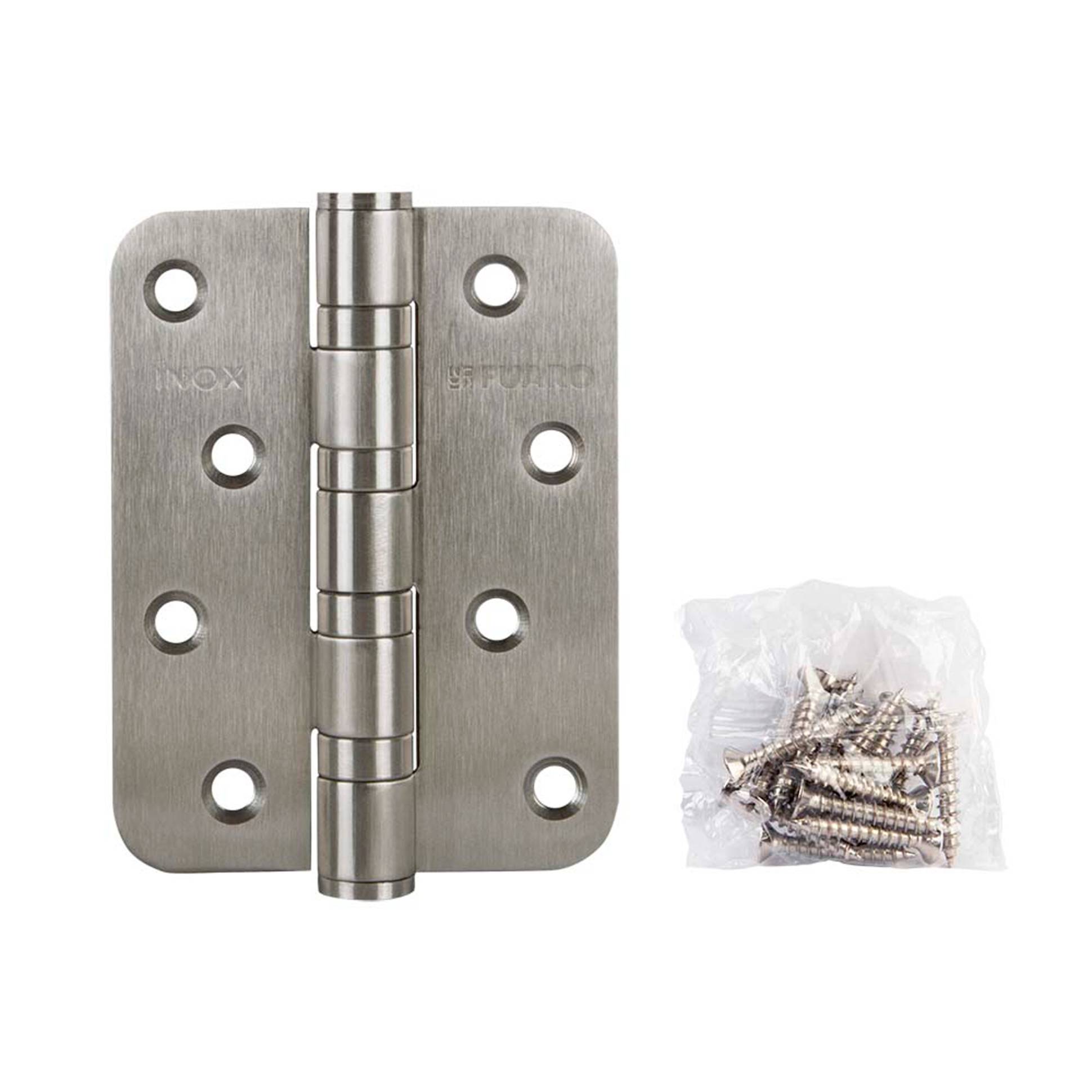 Петля Fuaro (Фуаро) из нержавейки универсальная IN4400U-R10 INOX (4BB-R10 102х76х3) 