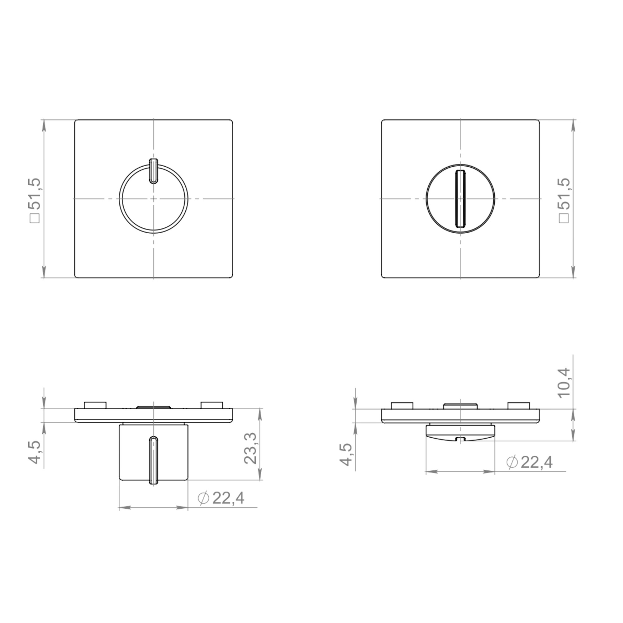 Ручка Armadillo (Армадилло) поворотная BK6.K.YM FSG-39 флор. золото 