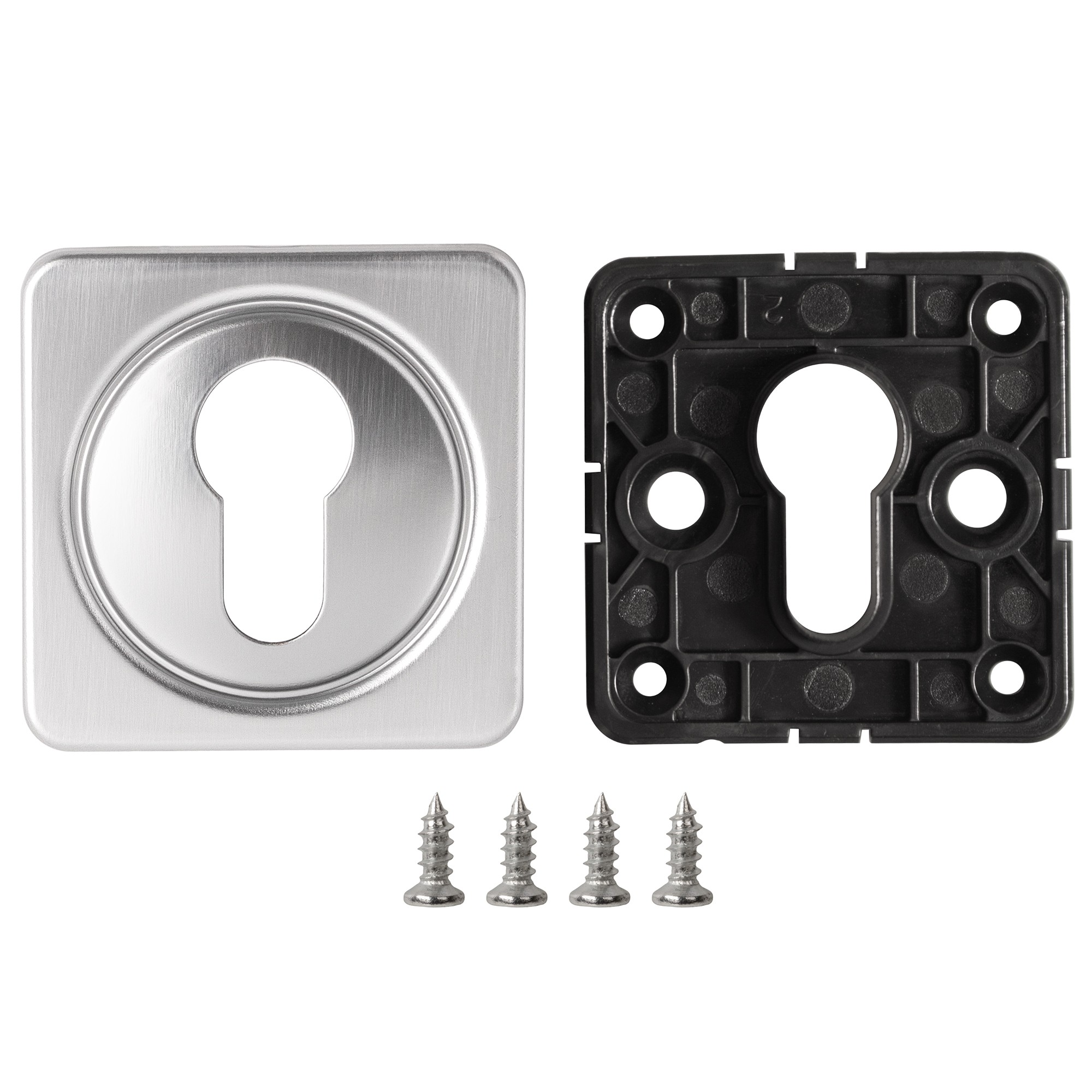 Накладка Fuaro (Фуаро) на цилиндр ESC.C.MSC/K.62 SSC-16 сатинированный хром (1 шт.) Накладка Fuaro (Фуаро) на цилиндр ESC.C.MSC/K.62 SSC-16 сатинированный хром (1 шт.)