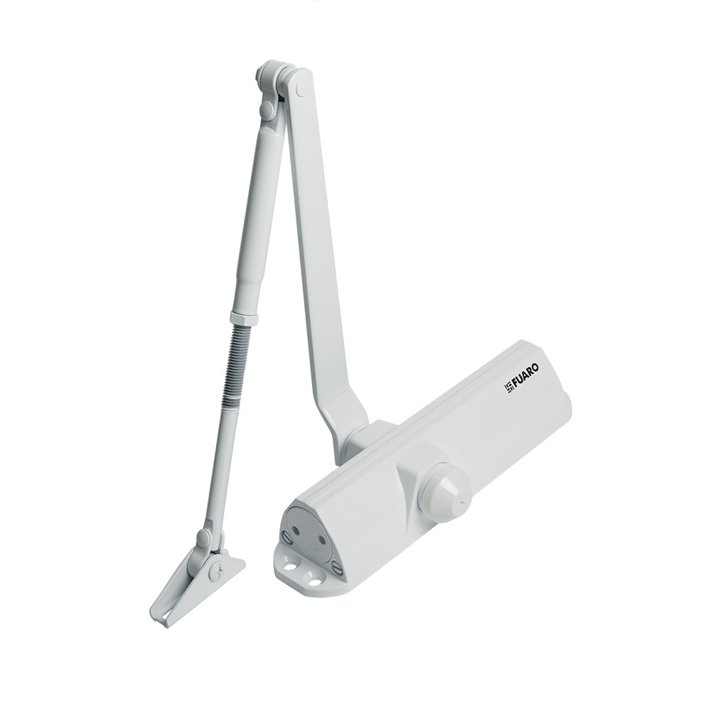 Доводчик Fuaro (Фуаро) дверной DC20-5/TS-68 WH до 110 кг (белый) 