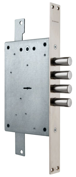 Замок Guardian (Гардиан) врезной сувальдный ЗВ 20.02 Т с тягами, 5 кл. (длинный кл. 54 мм) /123:223:3/ 
