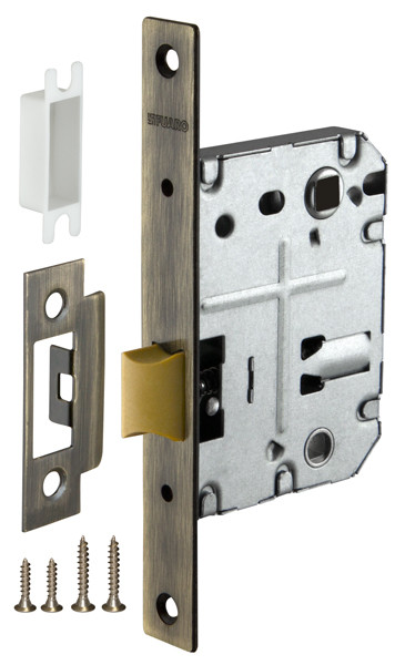 Защелка Fuaro (Фуаро) врезная PLASTP72-50 (P72-50) AB бронза 