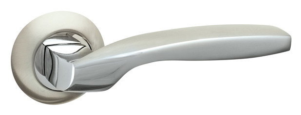 Ручка Fuaro (Фуаро) раздельная R.AR54.BOSTON (BOSTON AR) 140mm SN/CP-3 матовый никель/хром Ручка Fuaro (Фуаро) раздельная R.AR54.BOSTON (BOSTON AR) 140mm SN/CP-3 матовый никель/хром