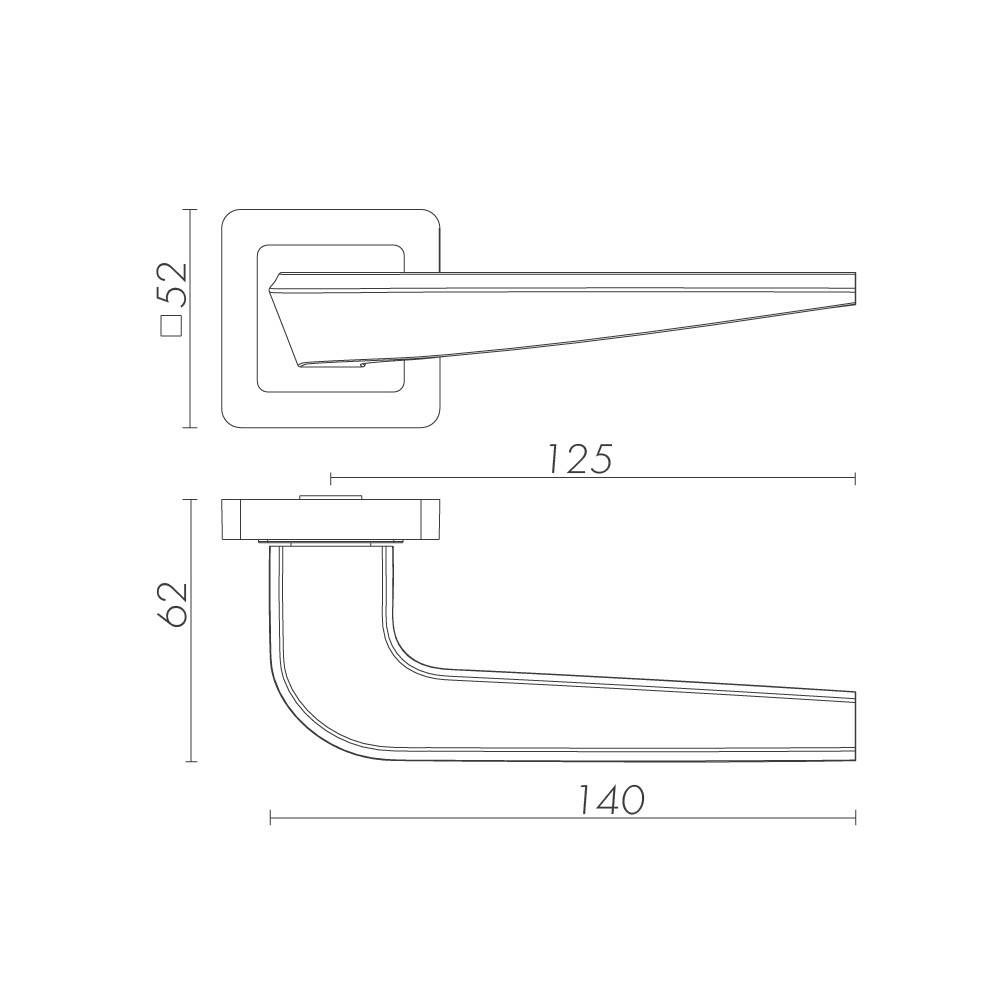 Ручка Fuaro (Фуаро) раздельная K.XM52.BIO (BIO XM) BL-24 черный 
