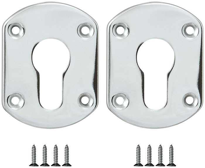Накладка Fuaro (Фуаро) на цилиндр ESC.C+C/OV.set (ESC031) CP хром (2шт.) 