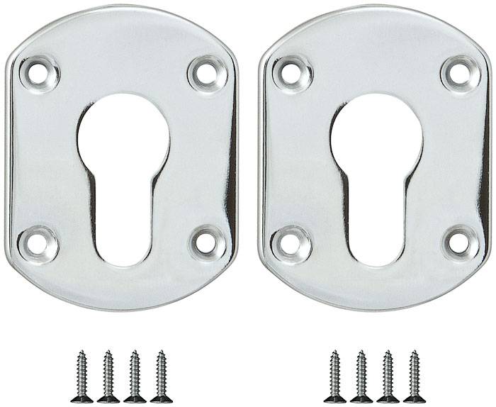 Накладка Fuaro (Фуаро) на цилиндр ESC.C+C/OV.set (ESC031) CP хром (2шт.) 