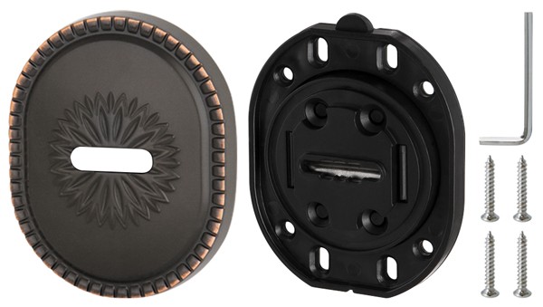 Накладка Armadillo (Армадилло) на сувальдный замок ESC.S-auto.CL/OV (PS-DEC CL) ABL-18 темная медь 