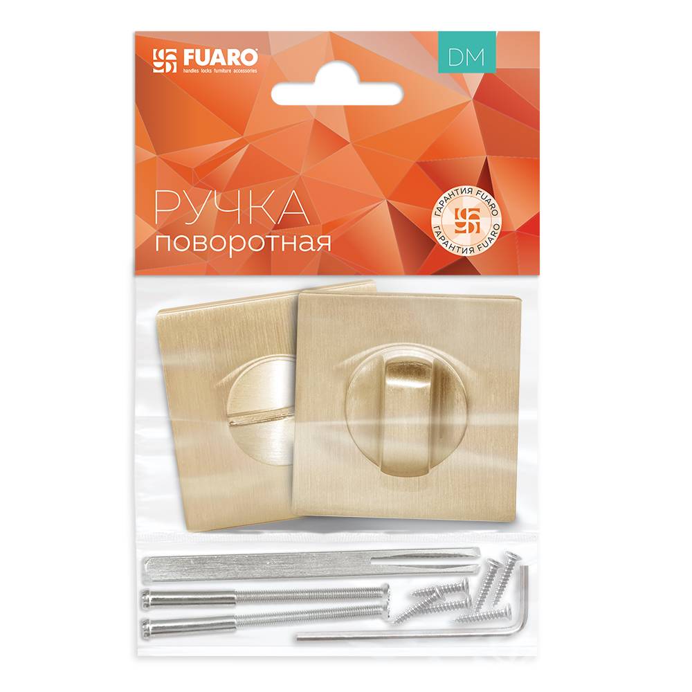 Ручка Fuaro (Фуаро) поворотная BK6.K.DM51 (BK6 DM) SSG-39 сатинированное золото 
