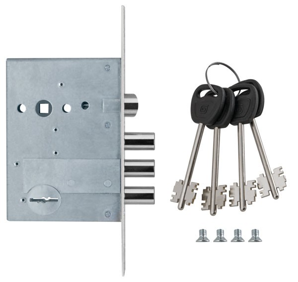 Замок Guardian (Гардиан) врезной сувальдный с защёлкой ЗВ 50.11, 4 кл. /123:125/ Замок Guardian (Гардиан) врезной сувальдный с защёлкой ЗВ 50.11, 4 кл. /123:125/