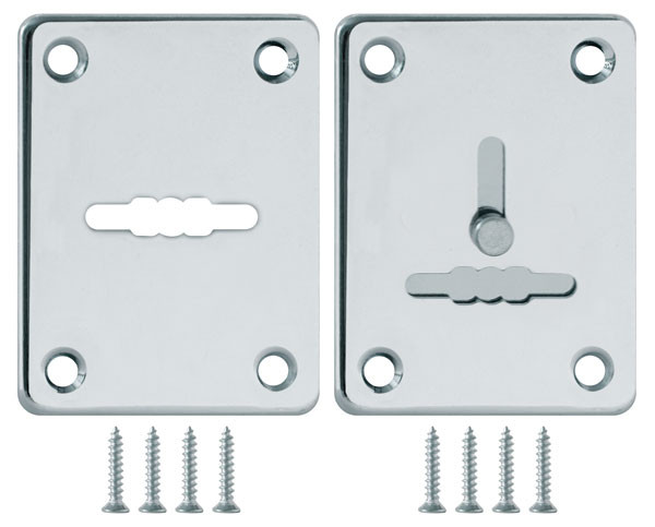Накладка Fuaro (Фуаро) на сувальдный замок ESC.S-lift+S/K.set (ESC081/082) хром (2шт.) 