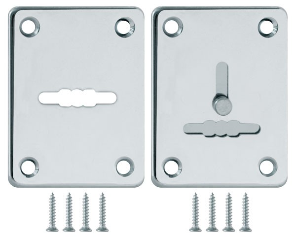 Накладка Fuaro (Фуаро) на сувальдный замок ESC.S-lift+S/K.set (ESC081/082) хром (2шт.) 