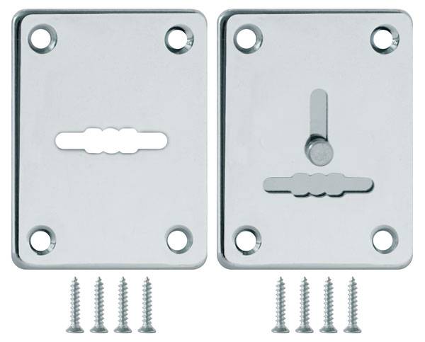 Накладка Fuaro (Фуаро) на сувальдный замок ESC.S-lift+S/K.set (ESC081/082) хром (2шт.) 